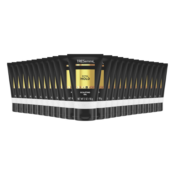 TRESemmé Hair Gel Extra Hold Pack of 24 For an Strong Hold and Lasting Shine Extra Firm Control Styling Gel for All Hair Types 2 oz