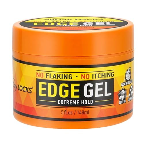 AllDay Locks Edge Gel Extreme Hold - Hair Gel for Maximum Control & Braiding, Natural Edge Booster & Fixer for Women & Men, Sleek Moisturizing Formul
