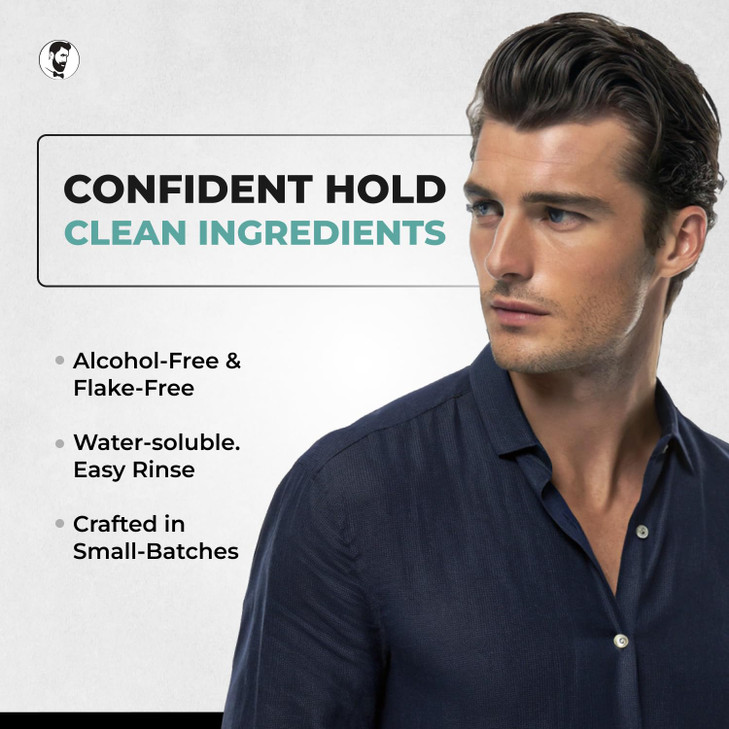 Gentlemen Republic 64oz Refined Men's Hair Gel - Professional Formula for 24 Hour Shine and Strong Hold, Humidity Resistant Styling Gel for hair W/Pu