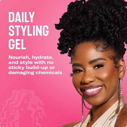 Mielle Organics Honey & Ginger Hair Gel - Styling Gel for Enhanced Curl Definition and Frizz Reduction - Enriched with Aloe & Babassu Oil to Nourish