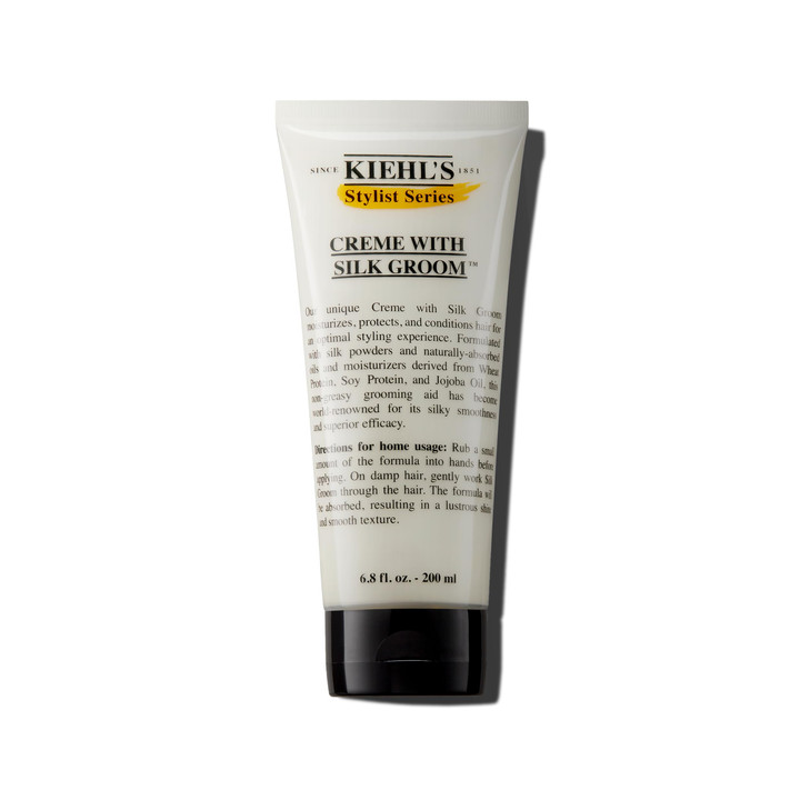 Kiehl's Crème with Silk Groom, Non-greasy Hair Styling Cream, Helps Moisturize & Smooth Hair, Adds Lustrous Shine, with Jojoba Oil, for All Hair Type