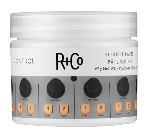 R+Co Control Flexible Paste | Strong Hold + Natural Finish| Vegan + Cruelty-Free | 2.2 Oz