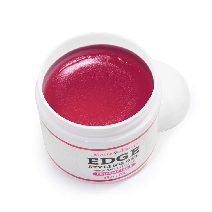 Nicole & Alyssa - Edge Styling Gel 4oz (Pink Gel)