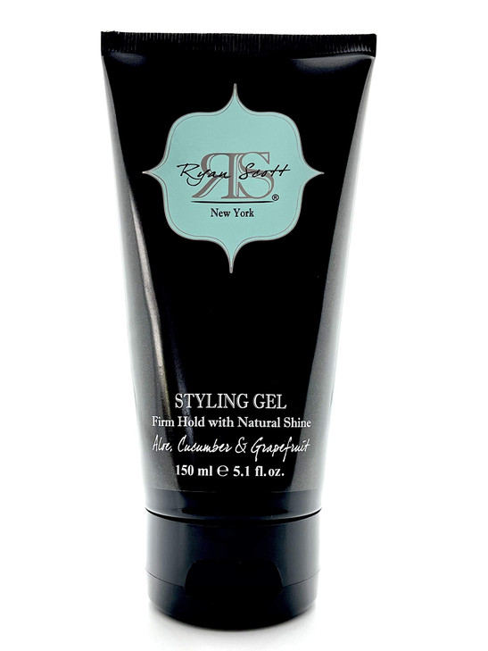 Ryan Scott Non-Flaking & Alcohol-Free Styling Gel provides a Firm Hold with Natural Shine. Aloe, Cucumber, & Grapefruit Fragrance, 5.1 fl. oz.