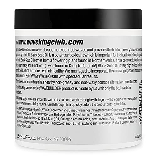 Wave King x Wavebuilder Spin'n Black Black Seed Oil Wave Cream