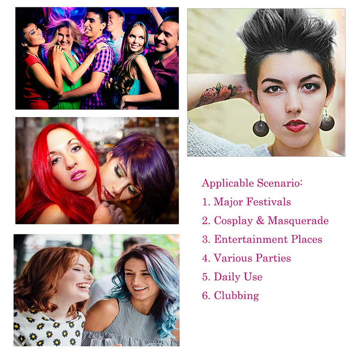 Black Hair Color Wax, Instant Hairstyle Cream 4.23 oz, Temporary Natural Hair Wax for Party, Cosplay, Halloween, Daily use, Date, Clubbing (Black)