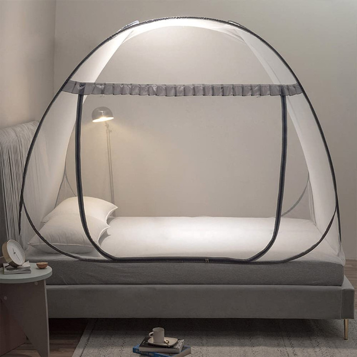 Mengersi Mosquito Net Pop Up Tent for Bed,Bed Canopy with Net Bottom,Mosquito Netting Bed Tent,Bed,Suit for Indoor Outdoor,Camping Tent,Insect Screen