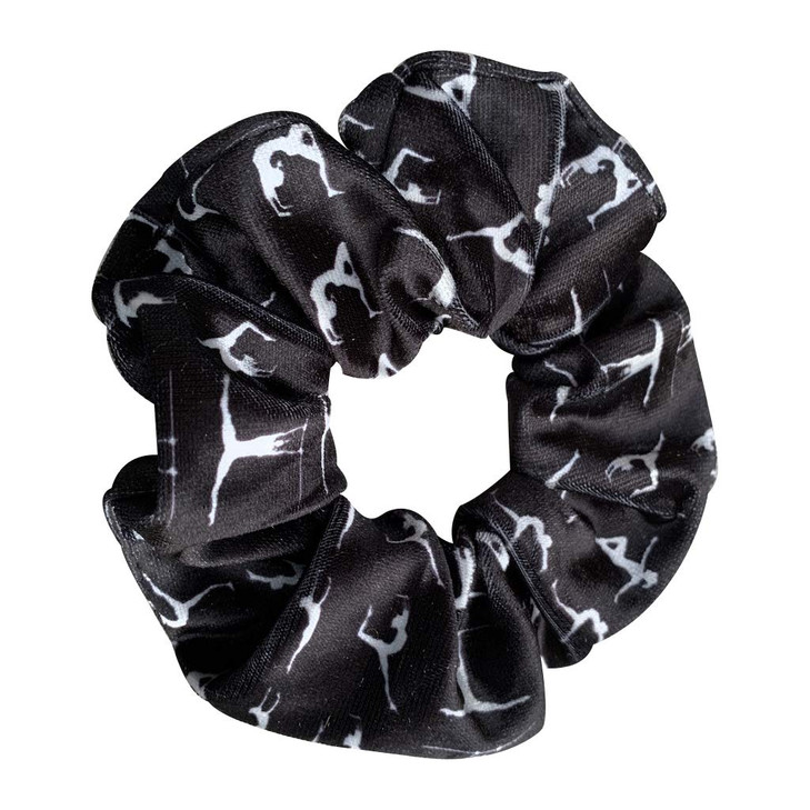 Gymnastics Scrunchie for Girls - Premium Velvet Elastic Hair Band, Gift for Gymnasts, Teams and Teen Girls