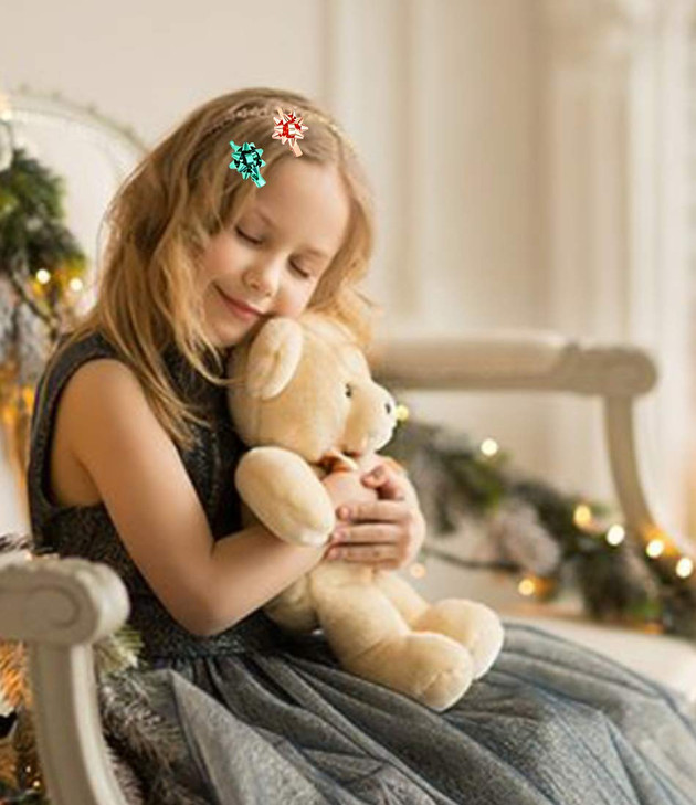 NVENF 6PCS Christmas Hair Clips for Women Christmas Accessories Xmas Bow Hair Clip Festive Holiday Hairpins Holiday Outfits Hair Accessory Party Gift