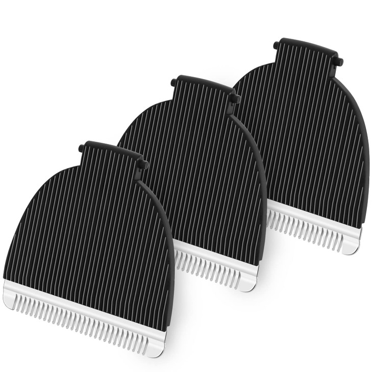 3 Pack Replacement Blades Compatible with Meridian Trimmer, Hygienic Ceramic Replacement Blades Compatible with Meridian Body Trimmer (Onyx & Sage),