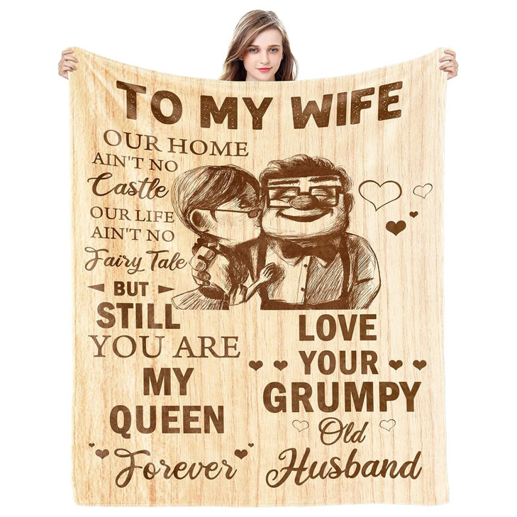 CENSIHER Gift for Wife from Husband to My Wife Blanket Wedding Anniversary Romantic Gifts for Women Birthday Christmas Valentine's Mother's Day Heali