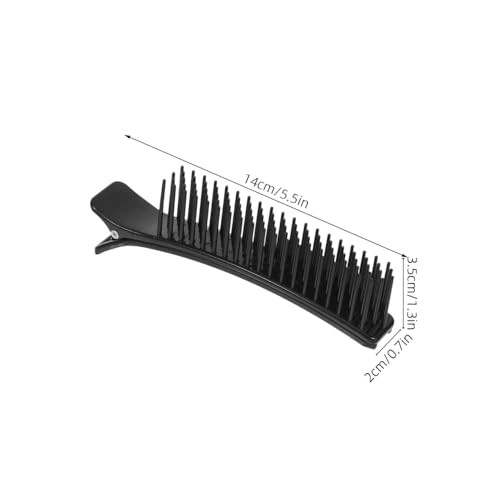 Lurrose Hair Sectioning and Parting Clips - Nonslip Styling Clips and Combs for Salon, Home Hair Cutting, and Coloring