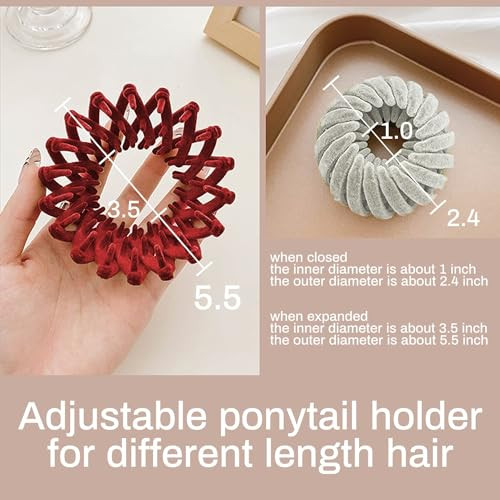 Sizobi Bird Nest Magic Hair Clip, Hair Accessories for Women,Hair Ties Bun Maker Scrunchies for Thick Thin Hair,Hair Clips for Women,Ponytail Holders