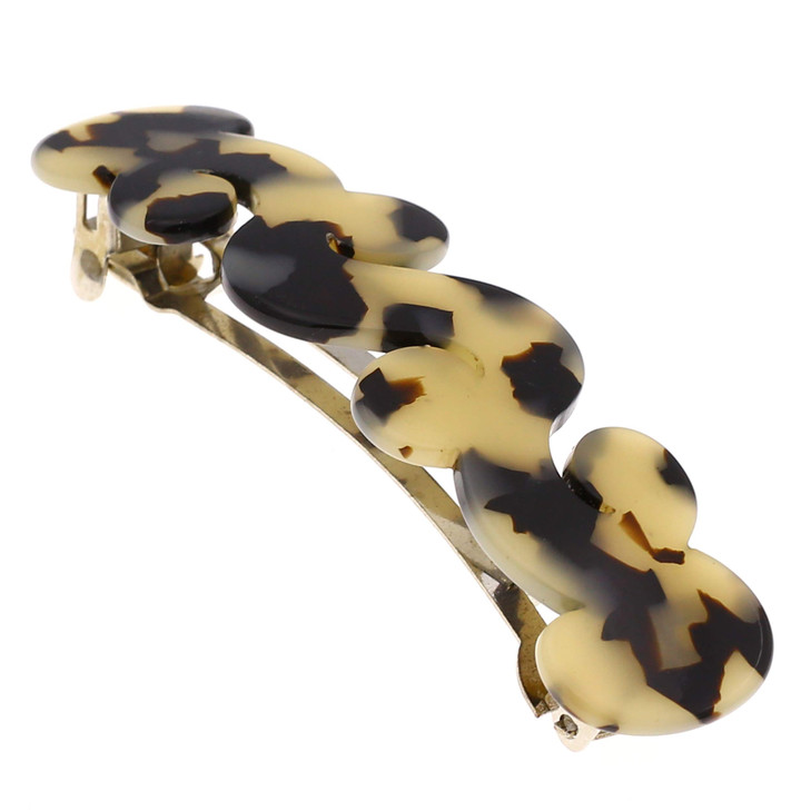 Camila Paris V105 French Hair Barrette Clip for Girls Handmade, Flow, Metal Clasp Strong Hold Grip Hair Clips for Women, No Slip and Durable Styling