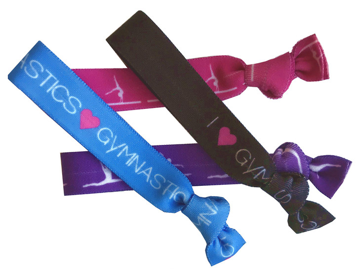8 Piece Gymnastics Hair Elastics - Gifts for Gymnasts, Women, Girls, Coaches, Classes, Equipment for Kids