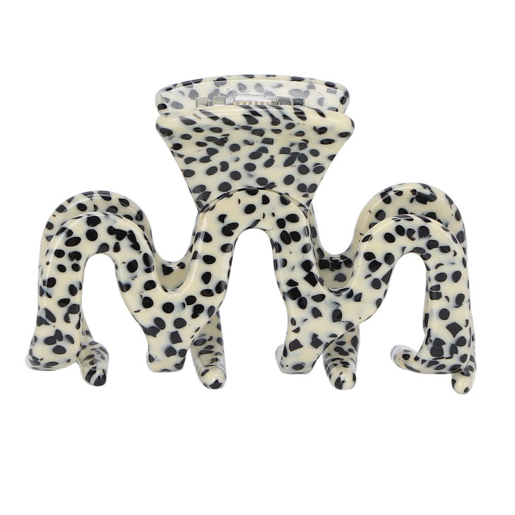 Hair Claw Clips, Elegant Hair Jaw Clamp Simple Hair Catch Barrettes Hair Styling Accessories for Thin or Thick Hair, Face Washing Makeup(Leopard)
