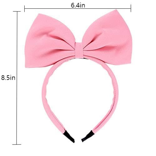 MXXGMYJ Women Big Bows Headbands Bow Headband Hairbands for Women Girls Bow Hair Hoop Birthday Halloween Christmas Party Costume Accessories Gifts Pi