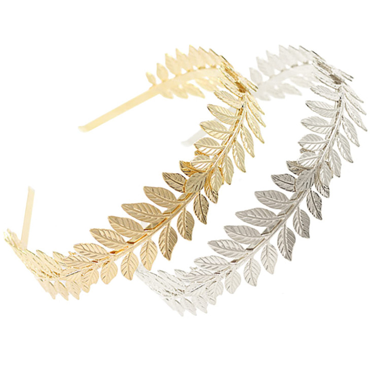 WLBON Halloween Leaf Headband Roman Goddess Crown Hair Hoops Bands Leaves Headpiece Hairband Women Xmas Wedding Holiday Festival Masquerade Cosplay D