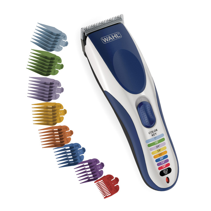 Wahl Color Pro Cordless Rechargeable Hair Clipper & Trimmer  Easy Color-Coded Guide Combs - for Men, Women, & Children  Model 9649P