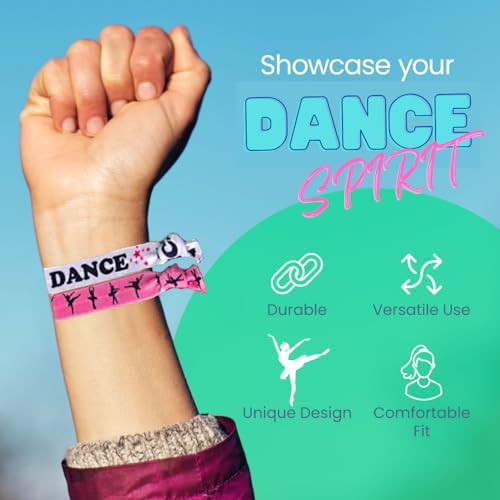 Infinity Collection Dance Hair Ties- 5 Ponytail Holders, No Tug Ouchless Hair Elastics for Girls Dance Recitals