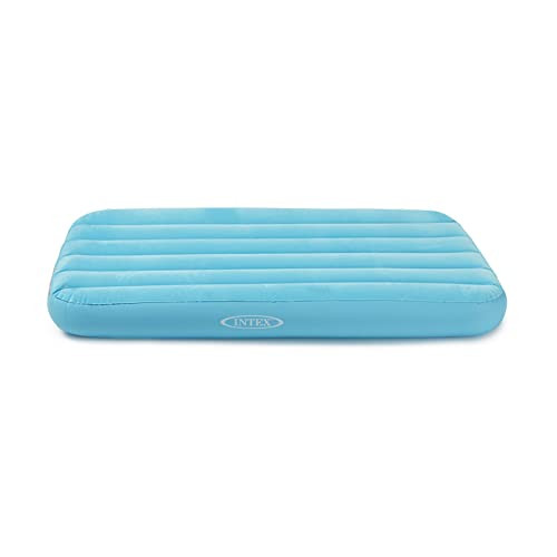 Intex 66803EP Cozy Kidz Inflatable Airbed: Fiber-Tech  Velvety Soft Surface  Carry Bag Included  Color May Vary  34.5" x 62" x 7"