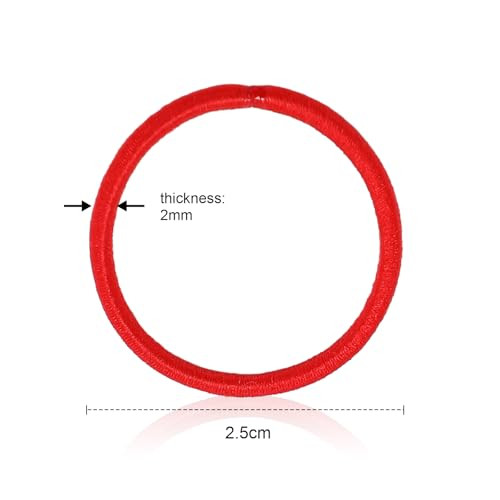 TecUnite 200 Pieces Multicolor Hair Ties No-metal Hair Elastics Bulk Rubber Bands Ties Ponytail Holders Bands for Women(Multicolor)