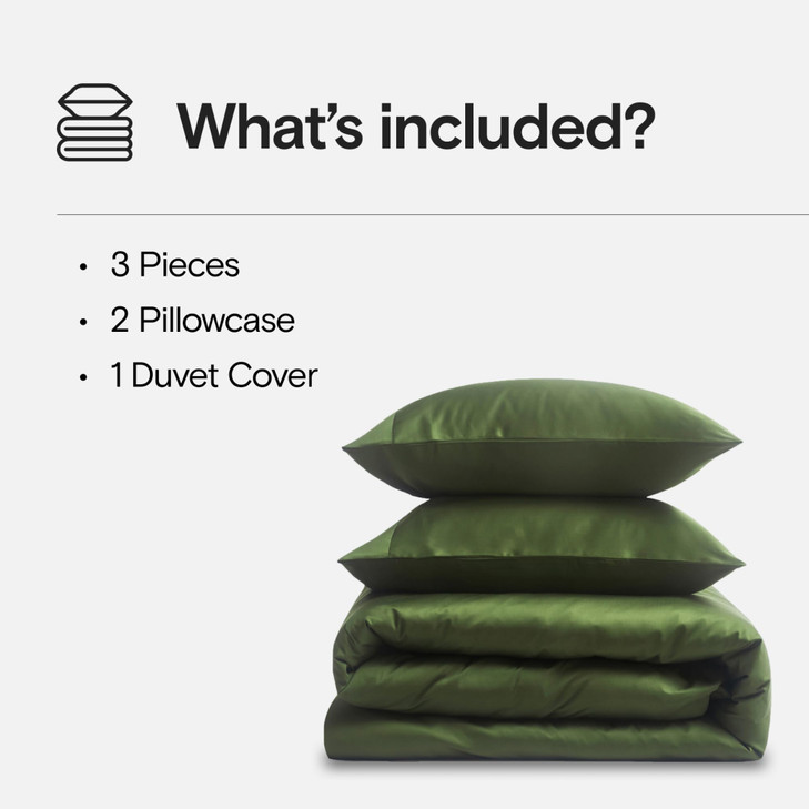 DOZ Duvet Cover Set, 100% Viscose derived from Bamboo, Organically Grown, Buttery Soft, Cooling Duvet Covers, High GSM, 1 Duvet Cover and 2 Pillowcas