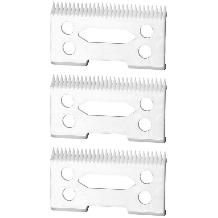 FOXSONIC Professional 2-Hole Clipper Blades, Ceramic Replacement Blades for Wahl Senior Cordless Clipper