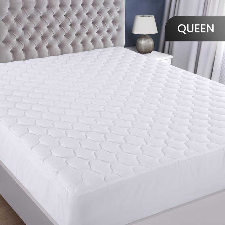 Utopia Bedding Waterproof Mattress Protector, Queen Mattress Pad, Noiseless Quilted Fitted Cover with Deep Pocket Stretches up to 16 Inches (White)