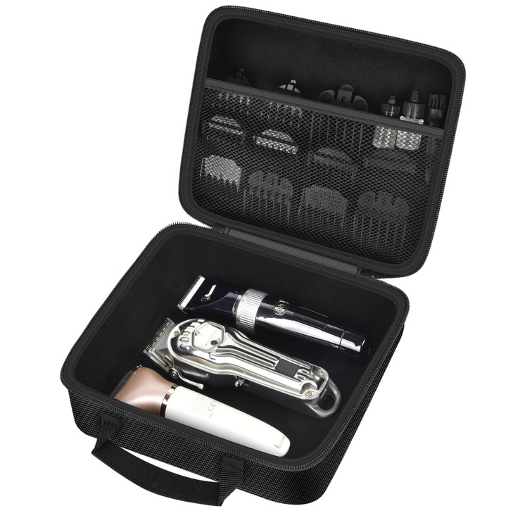 Barber Accessories Bag for Hair Clippers and Supplies, Men's Trimmer Tool Organizer, Portable Clipper Storage Holder for Hair cutting, Guard Grooming