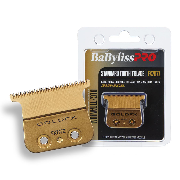 BaBylissPRO Barberology Ultra Thin Zero-Gap Replacement Blade for Outlining Hair Trimmers (FX707Z), Gold