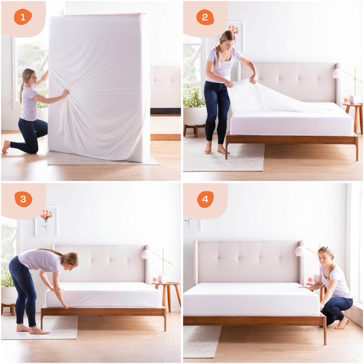 Linenspa Zippered Mattress Encasement  Queen Size Waterproof Mattress Protector  Quiet Cover & Complete protection  Dorm Room Essentials, White