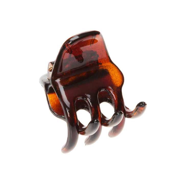 France Luxe Les Petite Clips Small Dainty Claw Clips 4-Pack - Gold/Tortoise