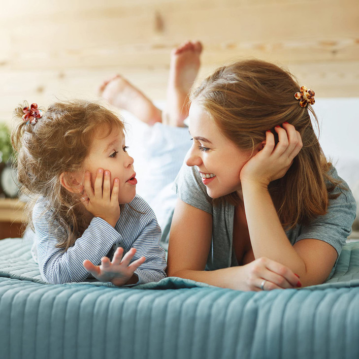 Cobahom Mini Hair Clips: 6-Pack Flower Hair Claw Clamps, 1.26 Inch Cellulose Acetate Jaw Styling Accessories for Thin Hair, Multicolor No-Slip Clamps