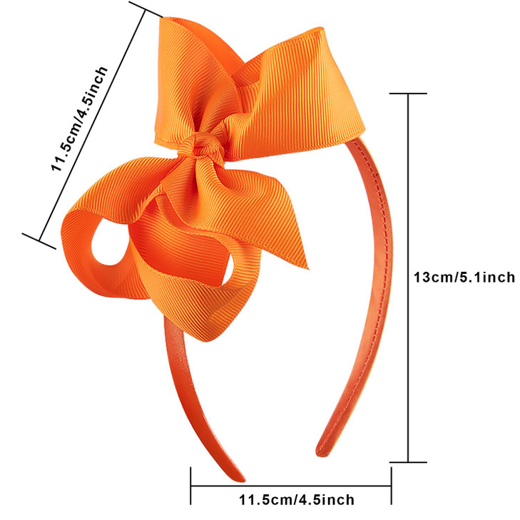 SIQUK 12 Pieces Bow Headbands for Girls Headband with Ribbon Bow Boutique Grosgrain Headbands, 12 Colors