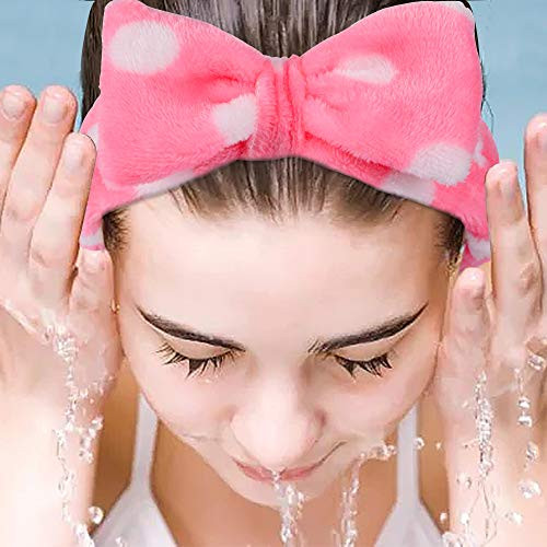 8 Pack Spa Headbands for Women Facial Makeup Headband Stocking Stuffers For Women Teen Girls Coral Fleece Easter Basket Stuffers Valentines Galentine