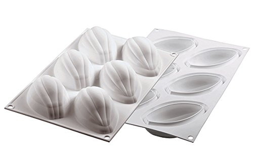 Silikomart "Cacao 120" Silicone Mold with 6 Cavities, Each 4.01 Inch x 2.24 Inch x 1.65 Inch High