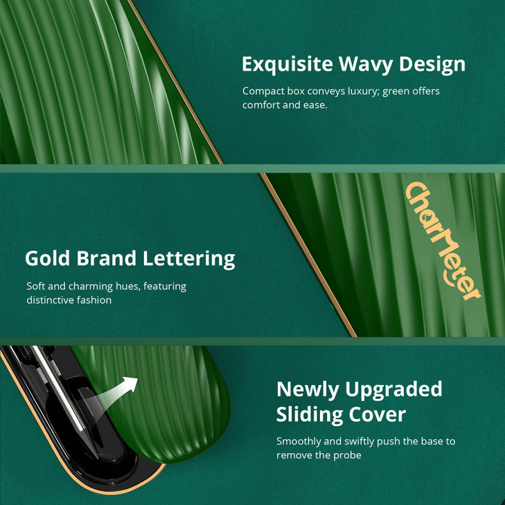 Meat Thermometer Digital Wireless, Bluetooth Smart Meat Thermometer with APP 500FT Remote for Grilling and Smoker,Portable Cooking Temperature Probe