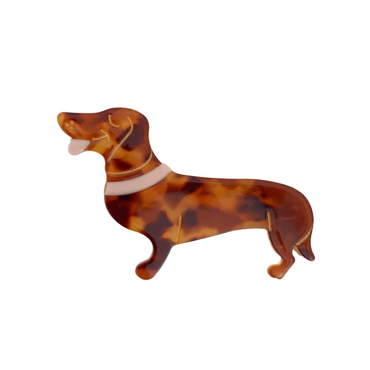 ZHOUMEIWENSP 1pcs Cute Pet dog Hairpin for Women Dog Hair Clip Animal Hair Clip (Dachshund)