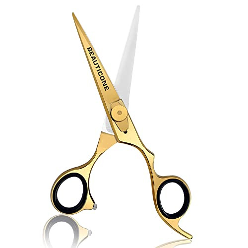BEAUTICONE Hair Cutting Scissors, Professional 6.5" Barber Shears for Haircut Men/Women, Beard & Mustache Trimming Stainless Steel Hairdressing Sciss