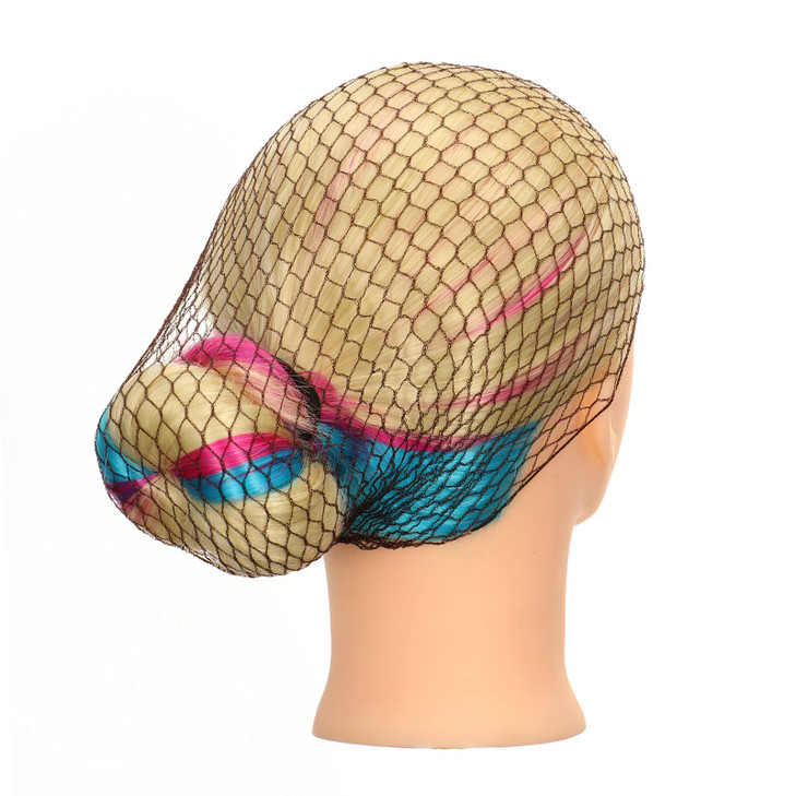 Coloryoung 24 Count Brown Hair Net, Invisible Elastic Edge Thicker Mesh for Bun, Kitchen, Food Service, Sleeping, Ballet
