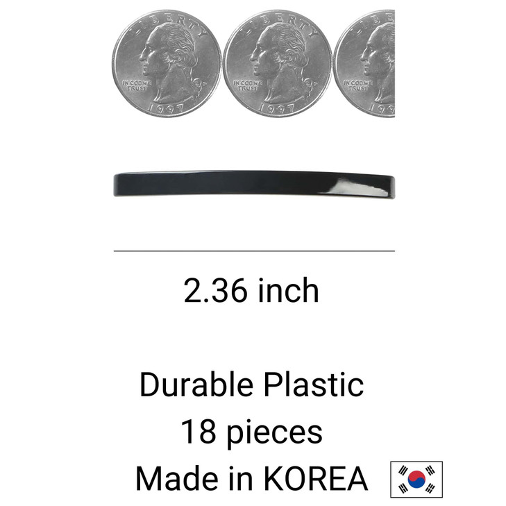Aurora Pin Hair Barrettes Clips Set - Small Plastic Dome Styling Accessories - Decorative Clamps For Half Updo & Ponytail - For Girls, Women with Thi