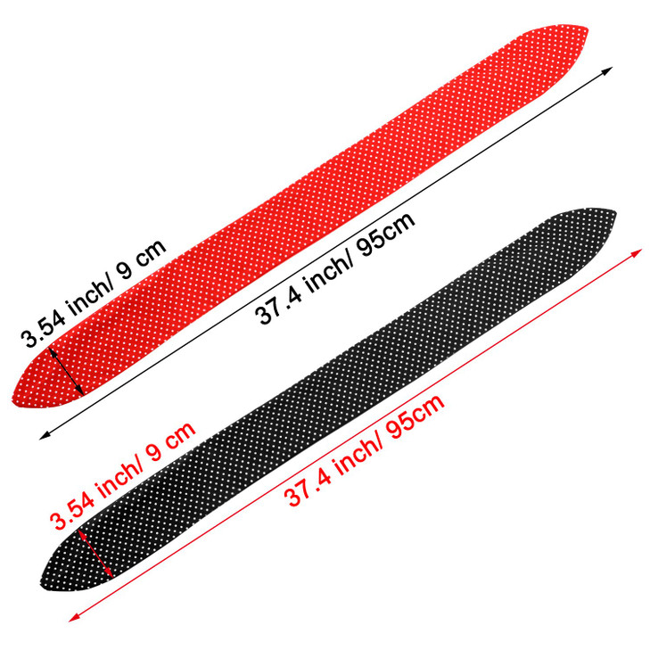 Hicarer 2 Pieces Polka Dot Headband Bandana Headband 50s Costume Hair Accessories Bows Wide Head Wrap for Women(Red, Black,Small Dots)