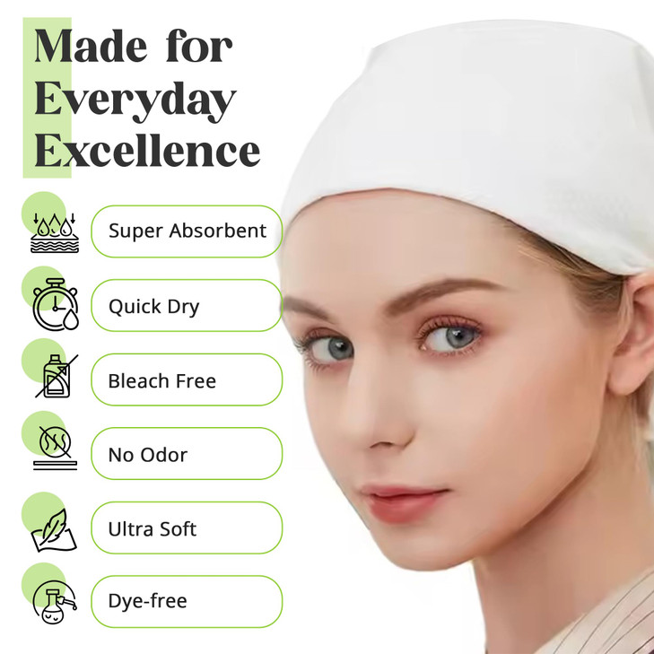 DAVELEN Disposable Large Luxury Towels (50-Count) Spa and Salon Quality Softness for Guests, Clients | Hair, Face, Body Use | Luxurious Comfort, Ecof