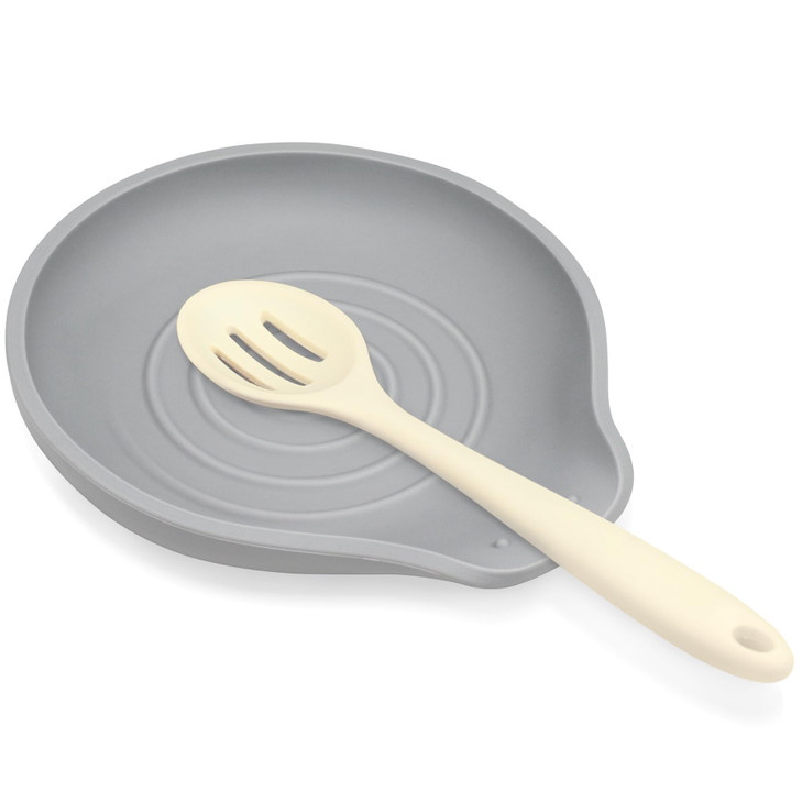 VanlonPro Silicone Spoon Rest for Stove Top - BPA-Free, Heat-Resistant Spoon Holder - Spoon Rest for Kitchen Counter - Large Cooking Utensil Rest for