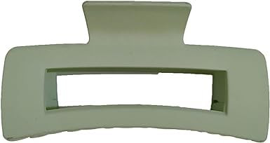 Green Solid Hair Claws Large Clips Strong Hold Big Claw Barrettes Hair Accessories for Women Girls Thick Thin Long Hair No Slip Square Hairpin