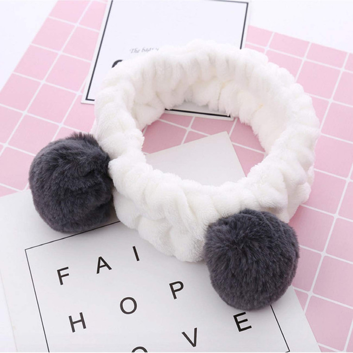 Huachi Headbands Women Washing Face Makeup Girls Baby Cute Elastic Facial Hair Bands Korean Beauty Products Spa Shower Yoga Headwrap Costume Hair Acc