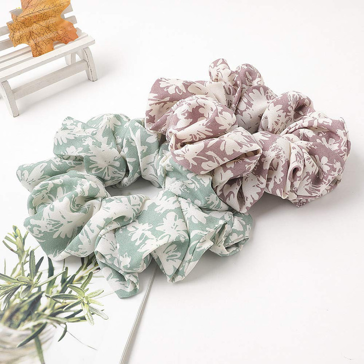 6 Pack Oversized Hair Scrunchies, 6.3 inch /16cm Large Hair Scrunchies Huge Scrunchies Big Bobble Scrunchy Leopard Hair Bands Ties for for Medium Thi