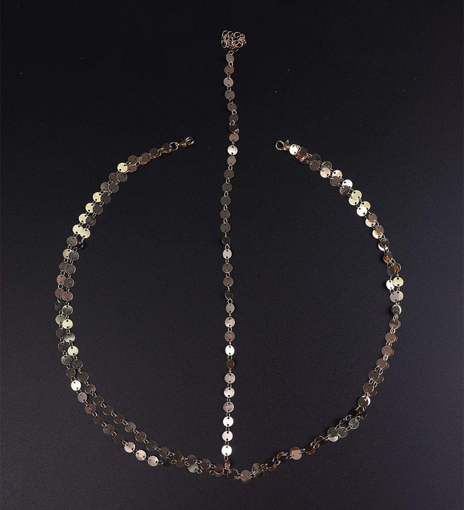 Denifery Bridal Boho Gold Head Chain Bridal Headpiece Bohemian Wedding Hair Accessories