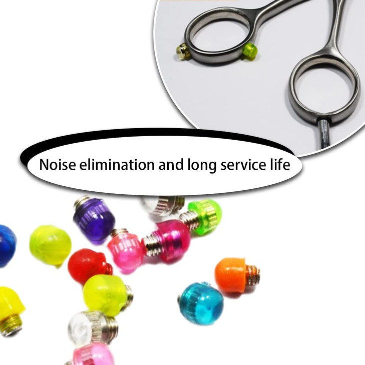 10 Pcs Hair Scissors Accessories Scissor Bumpers Silencer Mini Scissor Silencers Professional Scissors Mufflers for Salon Home Use (Random Color)